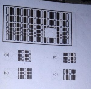Some cells are filled and some are blanked.