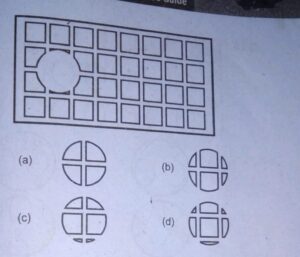 A lot of boxes have been packed inside a large rectangle.