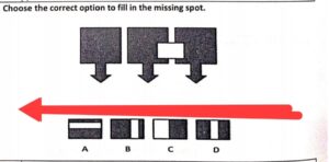 The arrows are filled from inside.