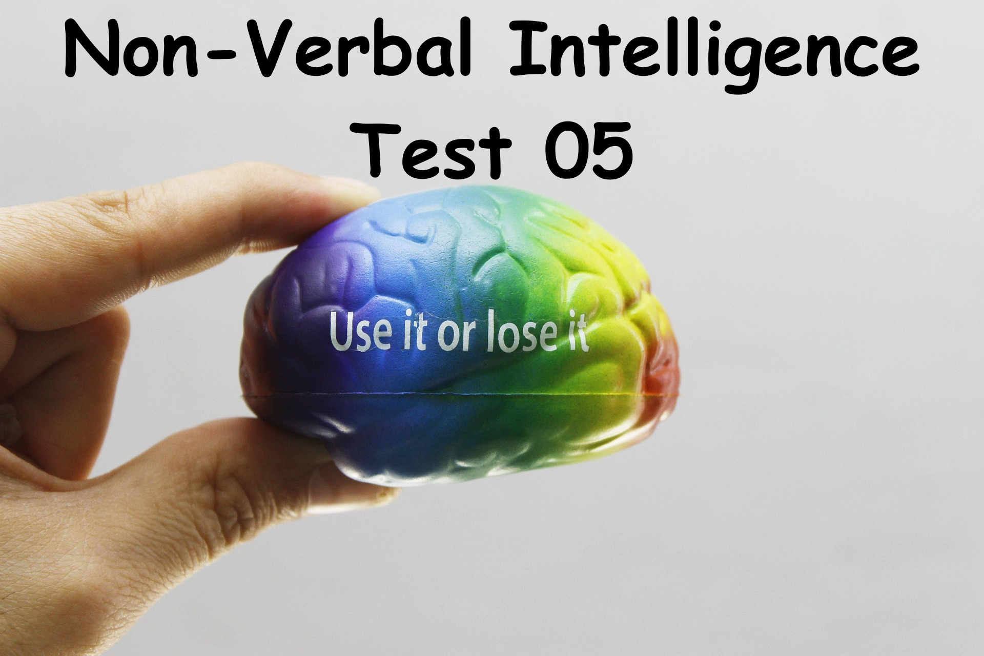 Test for non-verbal intelligence test five.